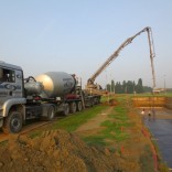 Voorbereidende werken en gieten betonplaat